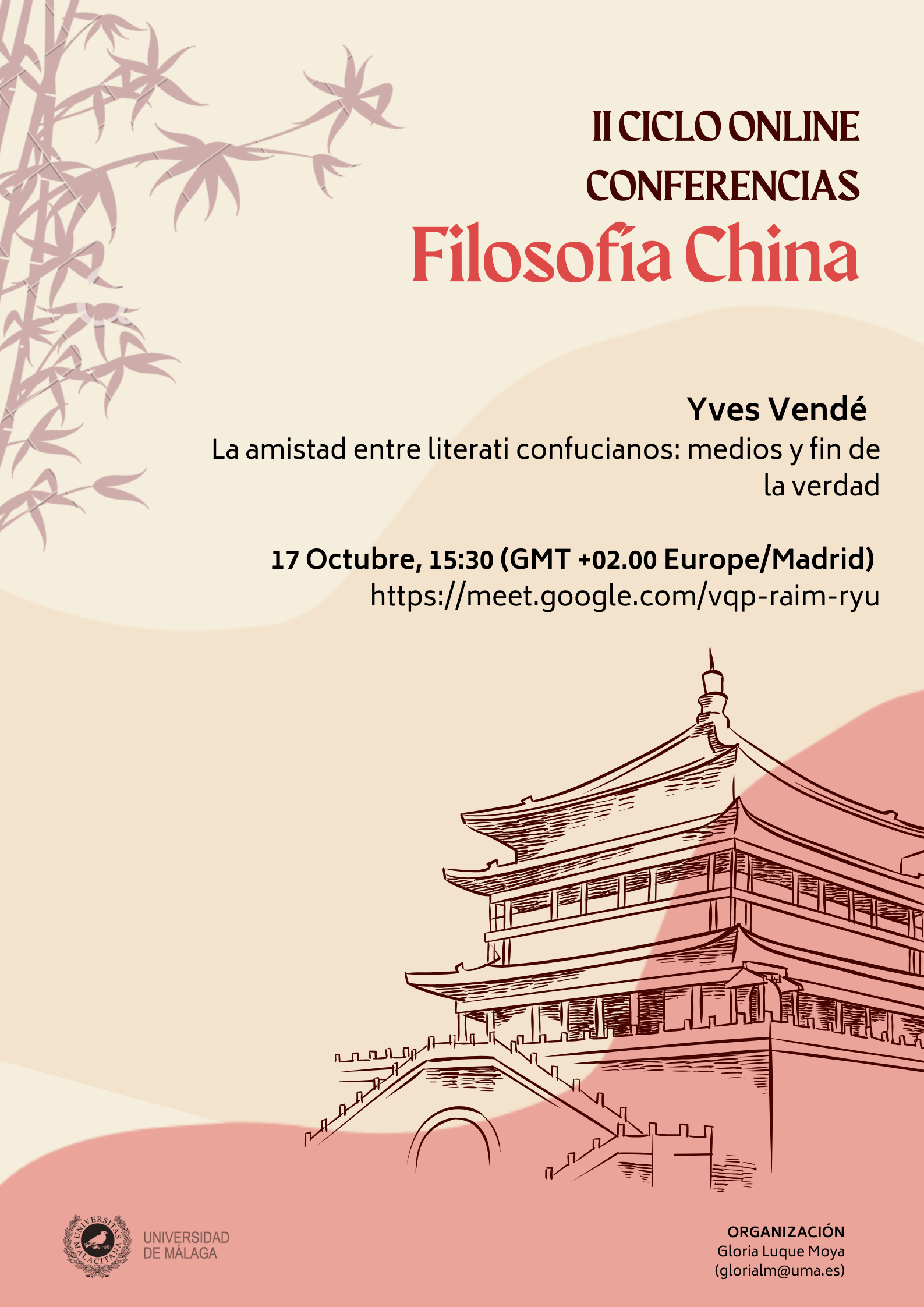 II Ciclo de conferencias Filosofía china