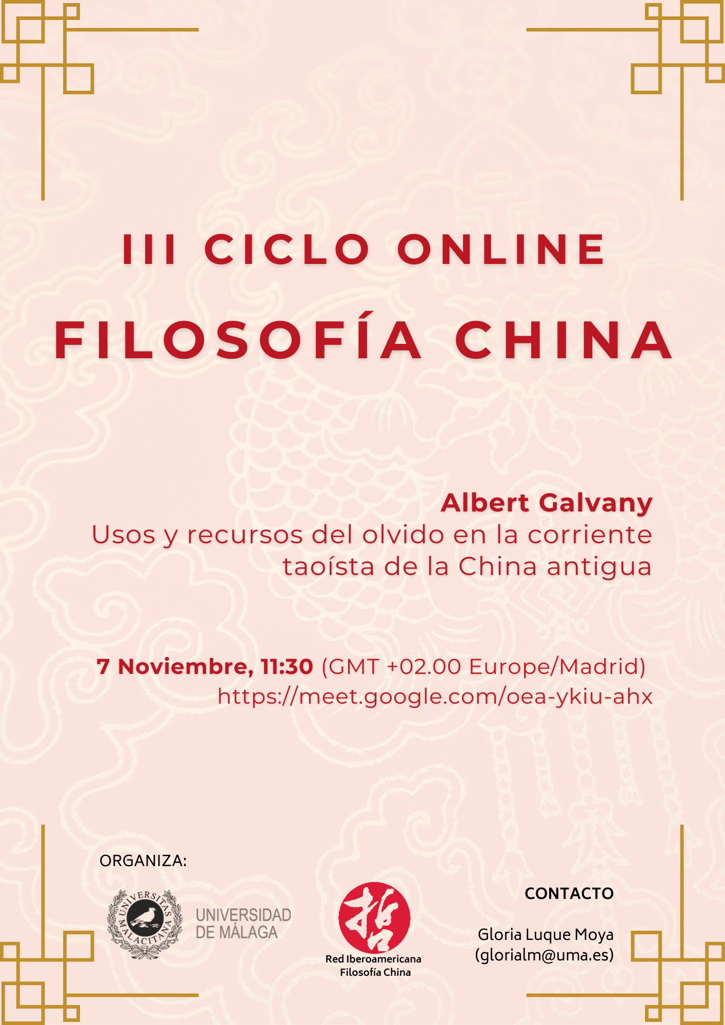 III Ciclo de Conferencias Filosofía China